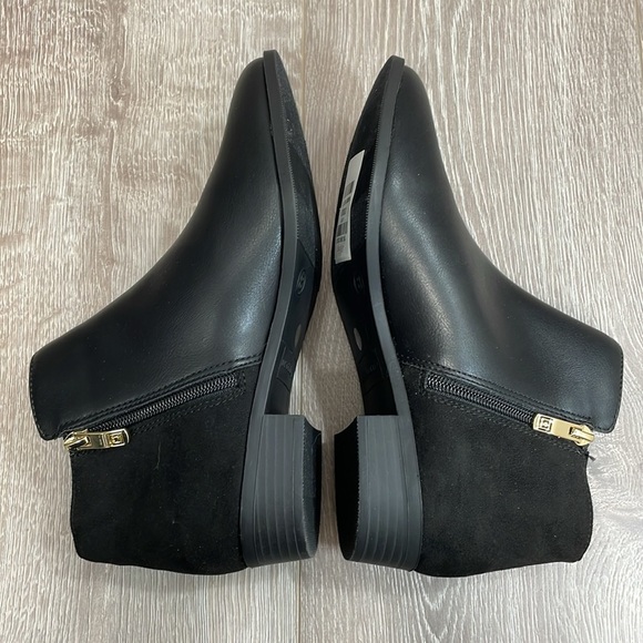NWT Liz Claiborne Black Roycen Block Heel Bootie Ankle Boots 8M - Picture 11 of 16